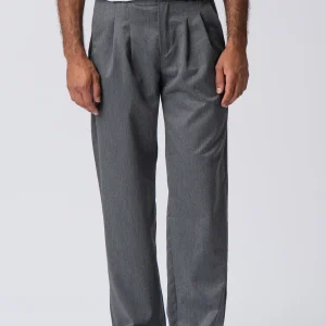 Costume large plissé Pants - Gris clair