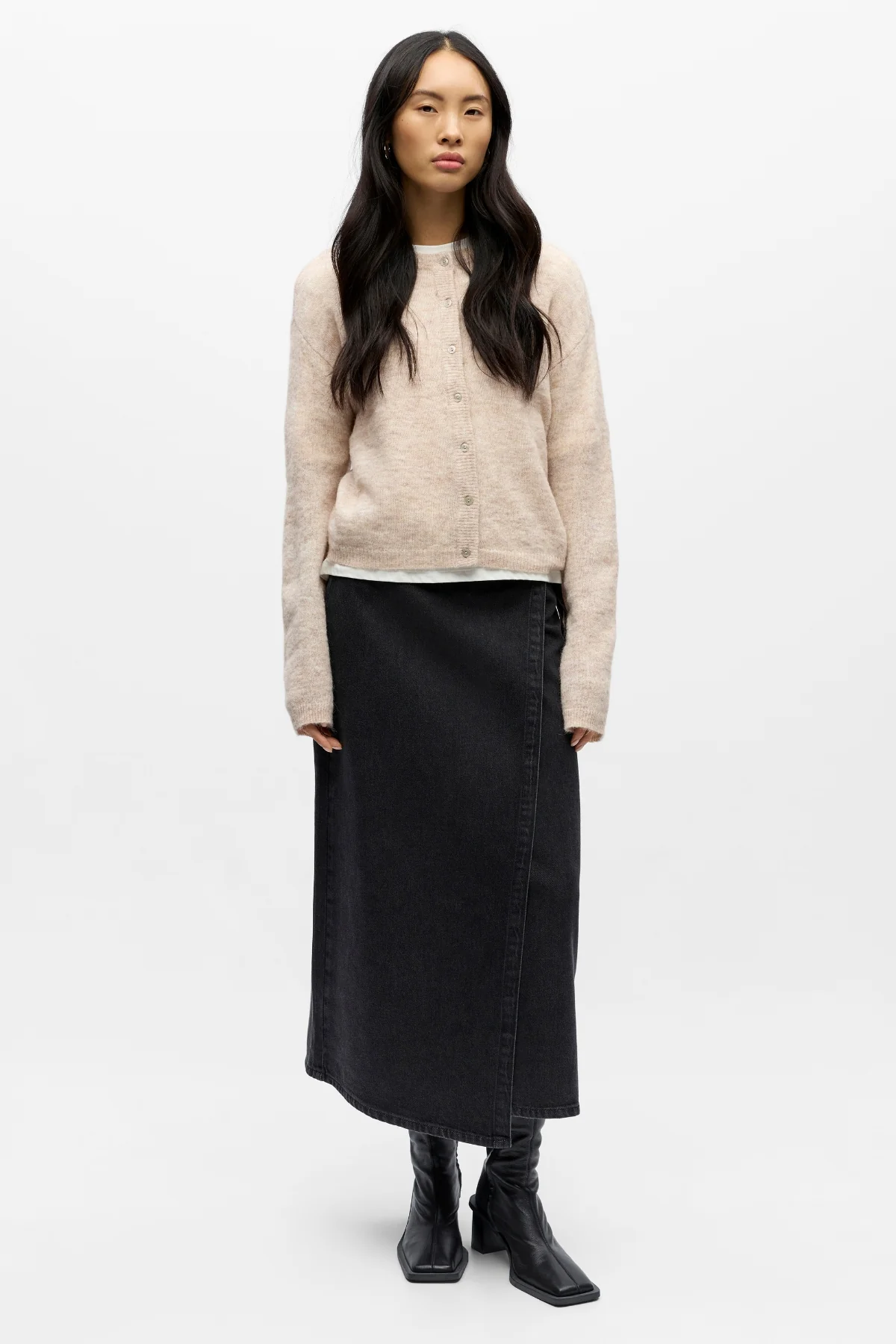 Cardigan en tricot agate - Humus Melange – Image 2