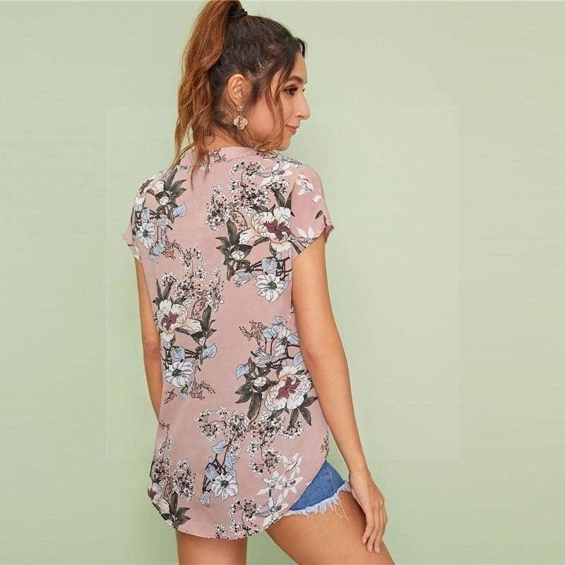 Blouse bohème fleur du japon – Image 3
