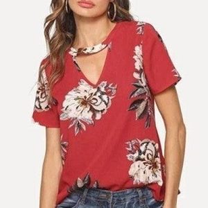 Blouse bohème rouge
