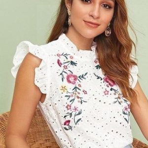 Blouse hippie chic blanche