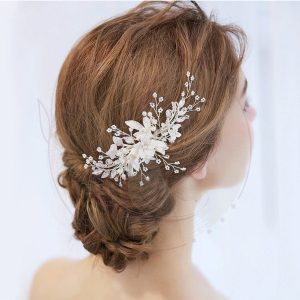 Peigne de fleurs de mariage femmes à fleurs romantiques