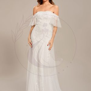 Taille personnalisée Robe de mariée en dentelle sirène moulante à épaules dénudées