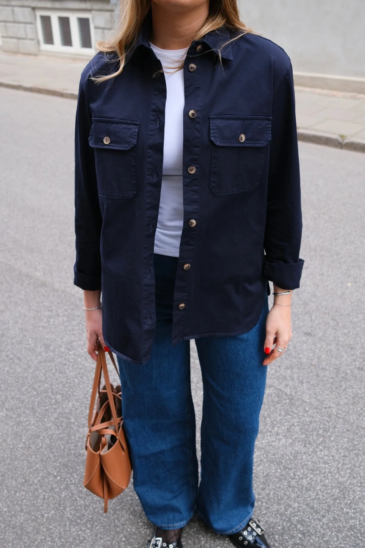 Chemise en sergé Amber - Marine – Image 3