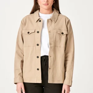 Twill Overshirt - Beige