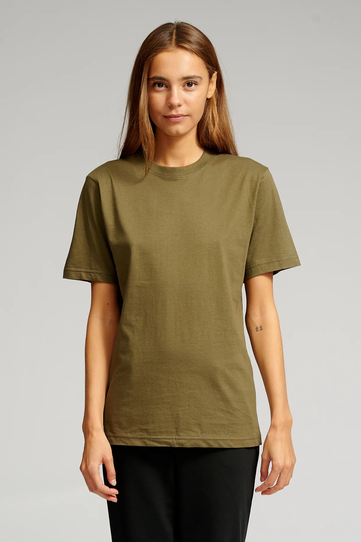 T-shirt surdimensionné - Green de l'armée