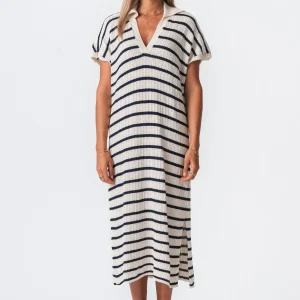 Robe Victoria - Blanc / Marine
