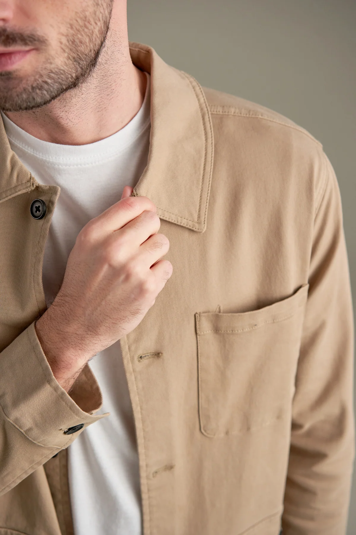 Veste de chemise à serre - Sable foncé – Image 3
