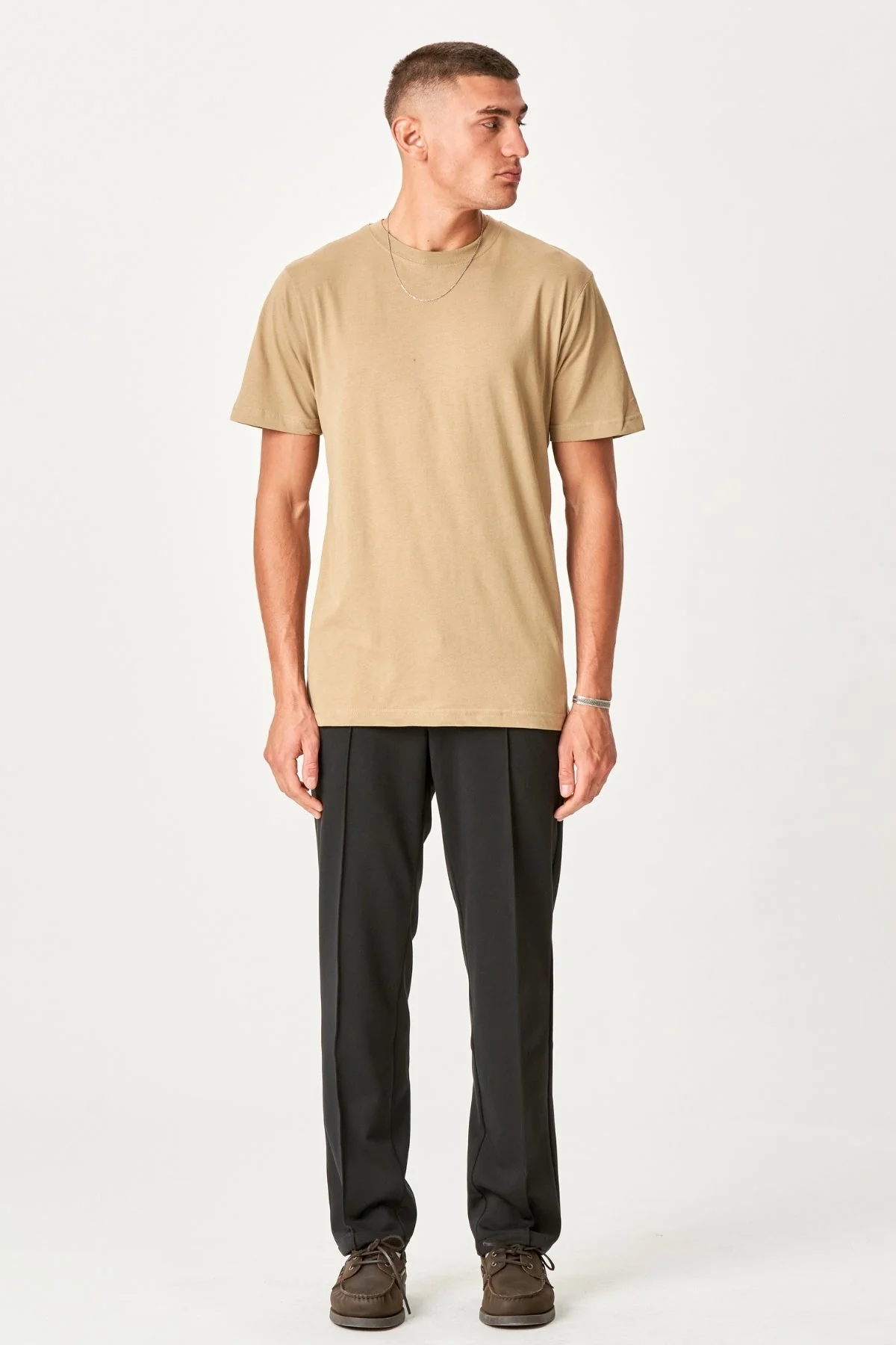 T-shirt surdimensionné - Sable – Image 3