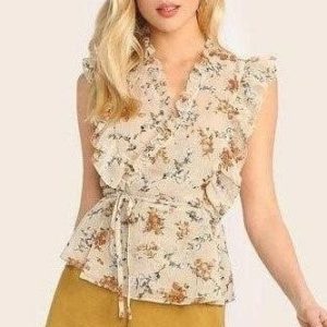 Hippie floral blouse