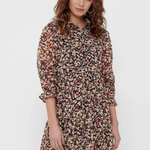 Robe à manches longues Ingrid - marron