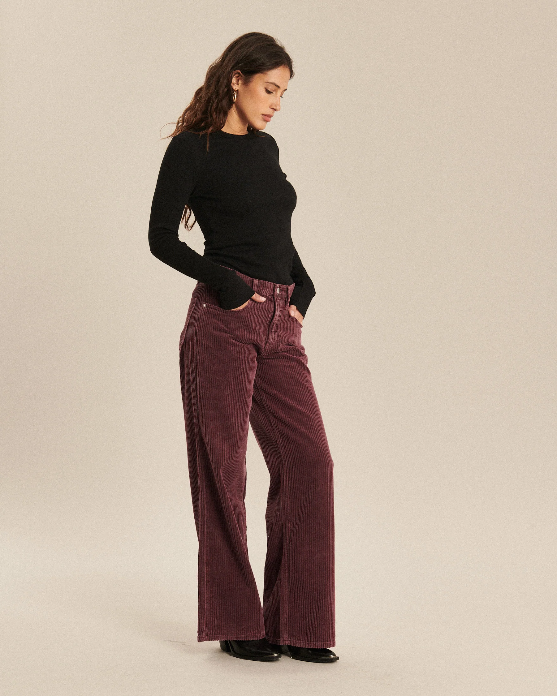 JOIE CORDUROY DYE FIGUE – Image 2