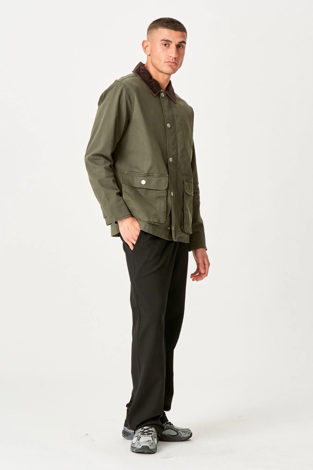 Veste en serre - Olive foncée – Image 8