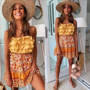 Jupe Courte Bohème & Ethnique