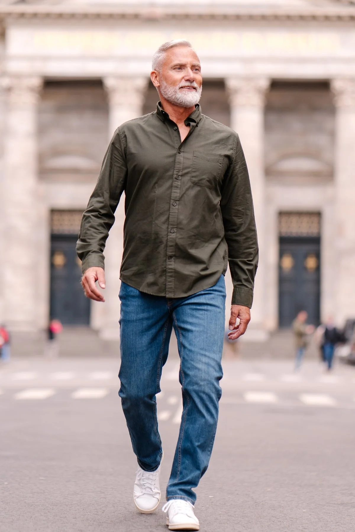 The Original Performance Oxford Shirt ™ ️ - Forest Night – Image 5