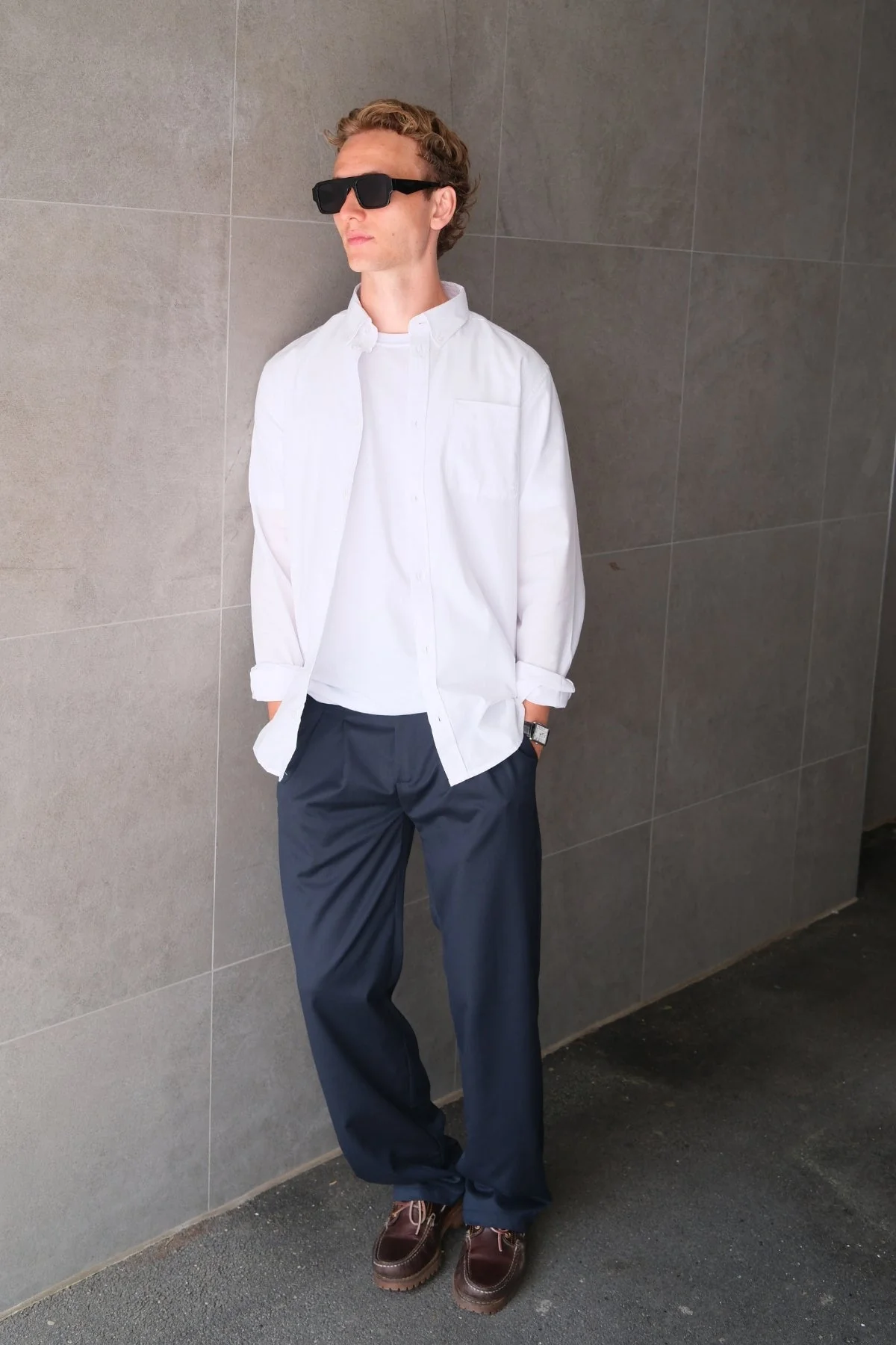 Performance Pants Wide Fit - Marine – Image 3