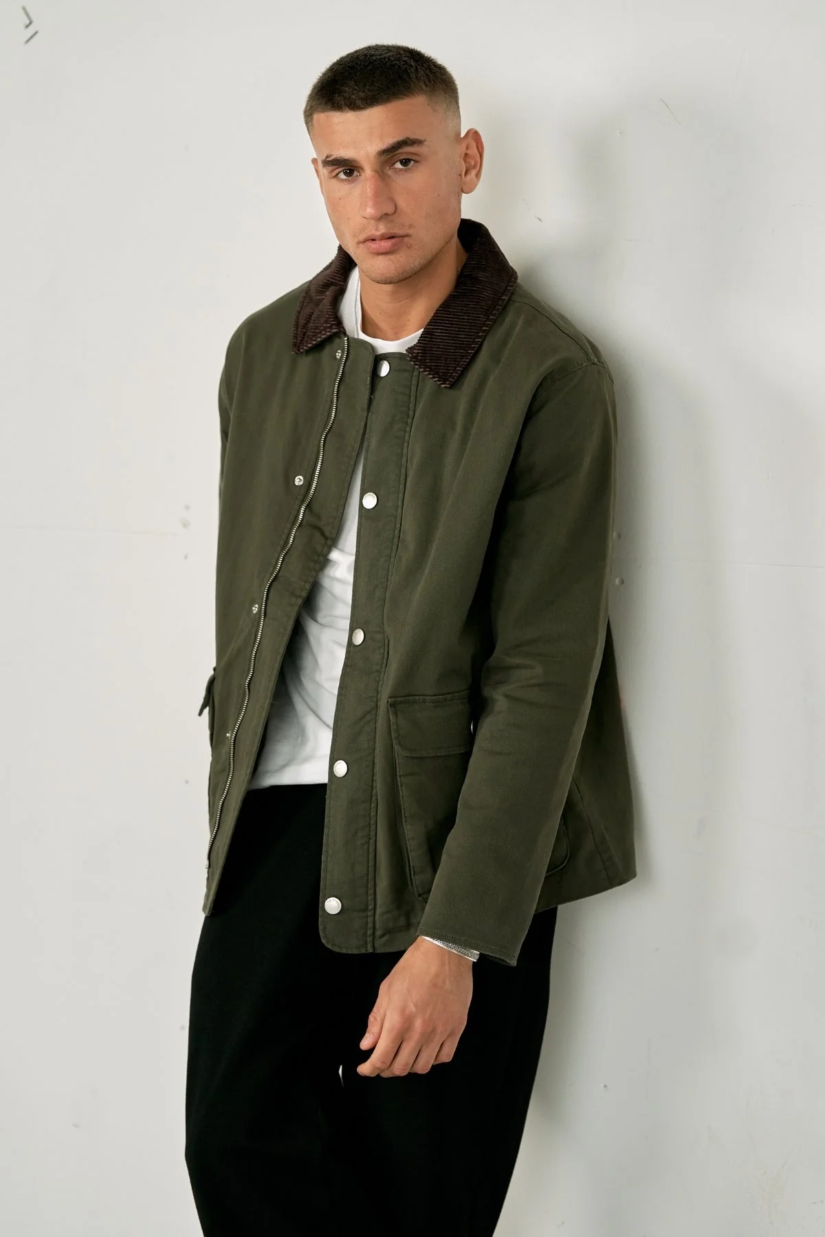 Veste en serre - Olive foncée – Image 4