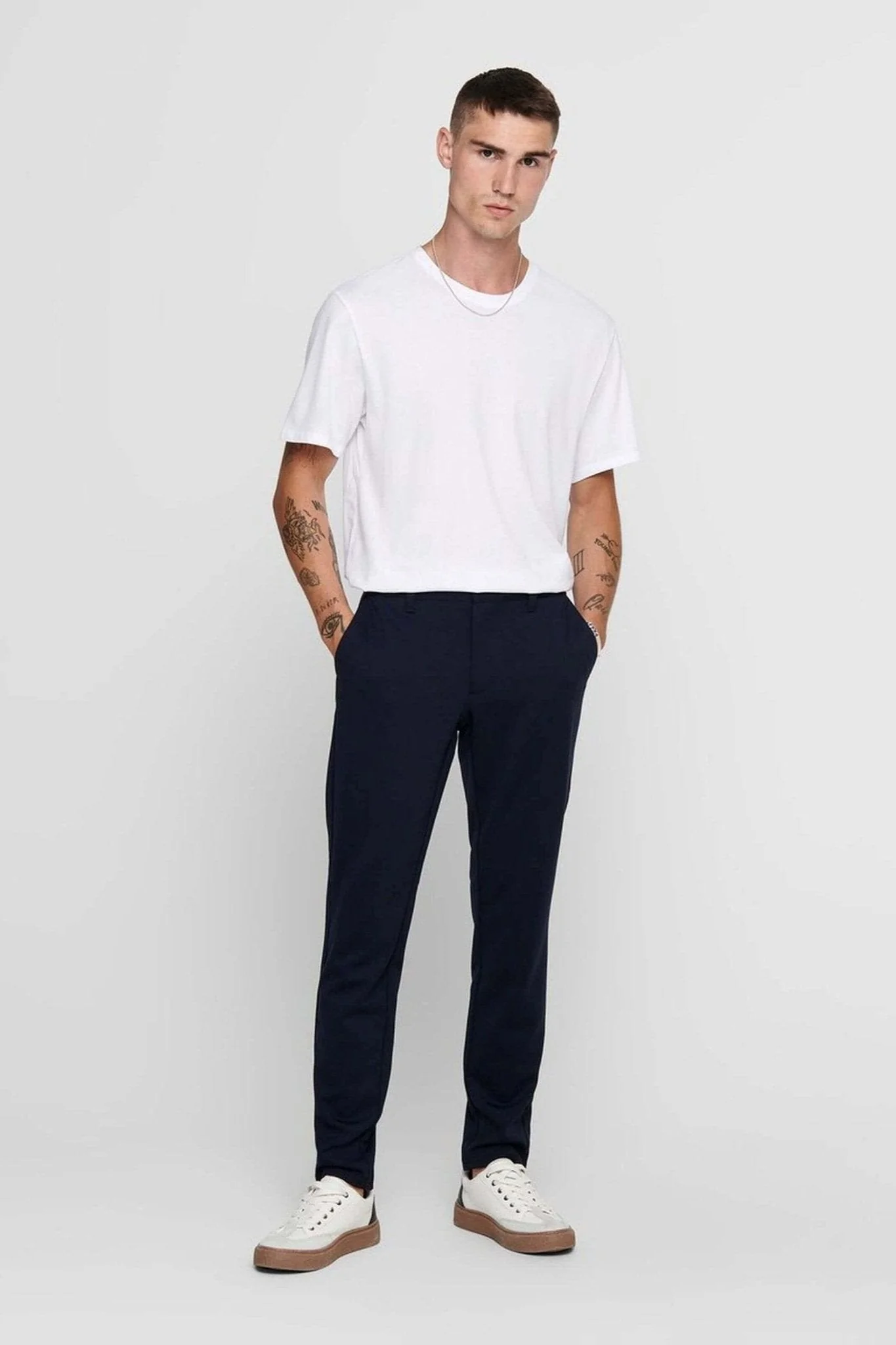 Mark Pants - Marine (pantalon extensible) – Image 2