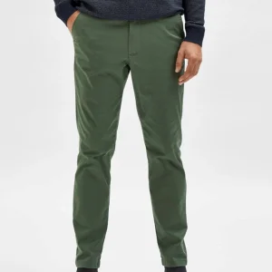 Pantalon de chino flexible Miles - Bronze Green (coton biologique)