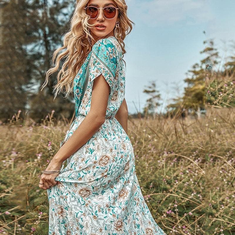 Robe Longue À Fleurs Hippie – Image 6