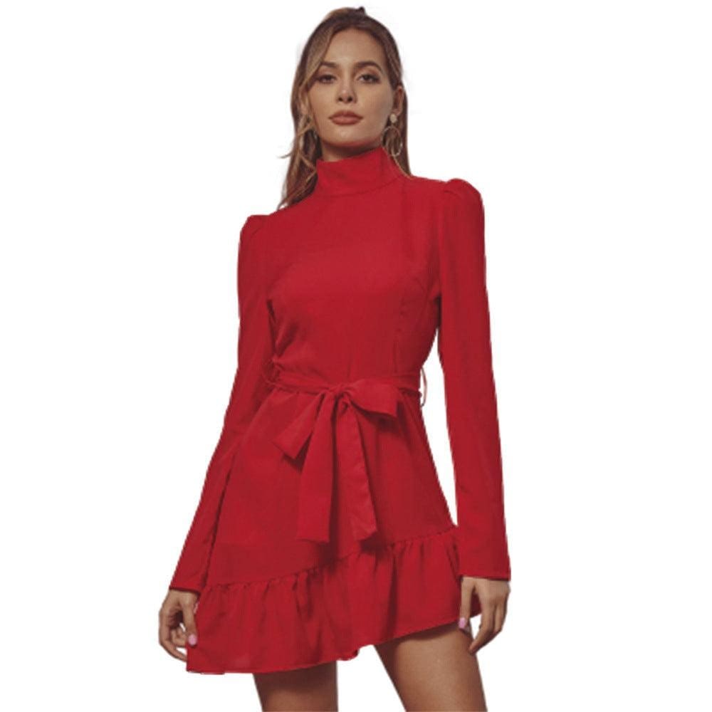 Robe Bohème Rouge Courte – Image 5
