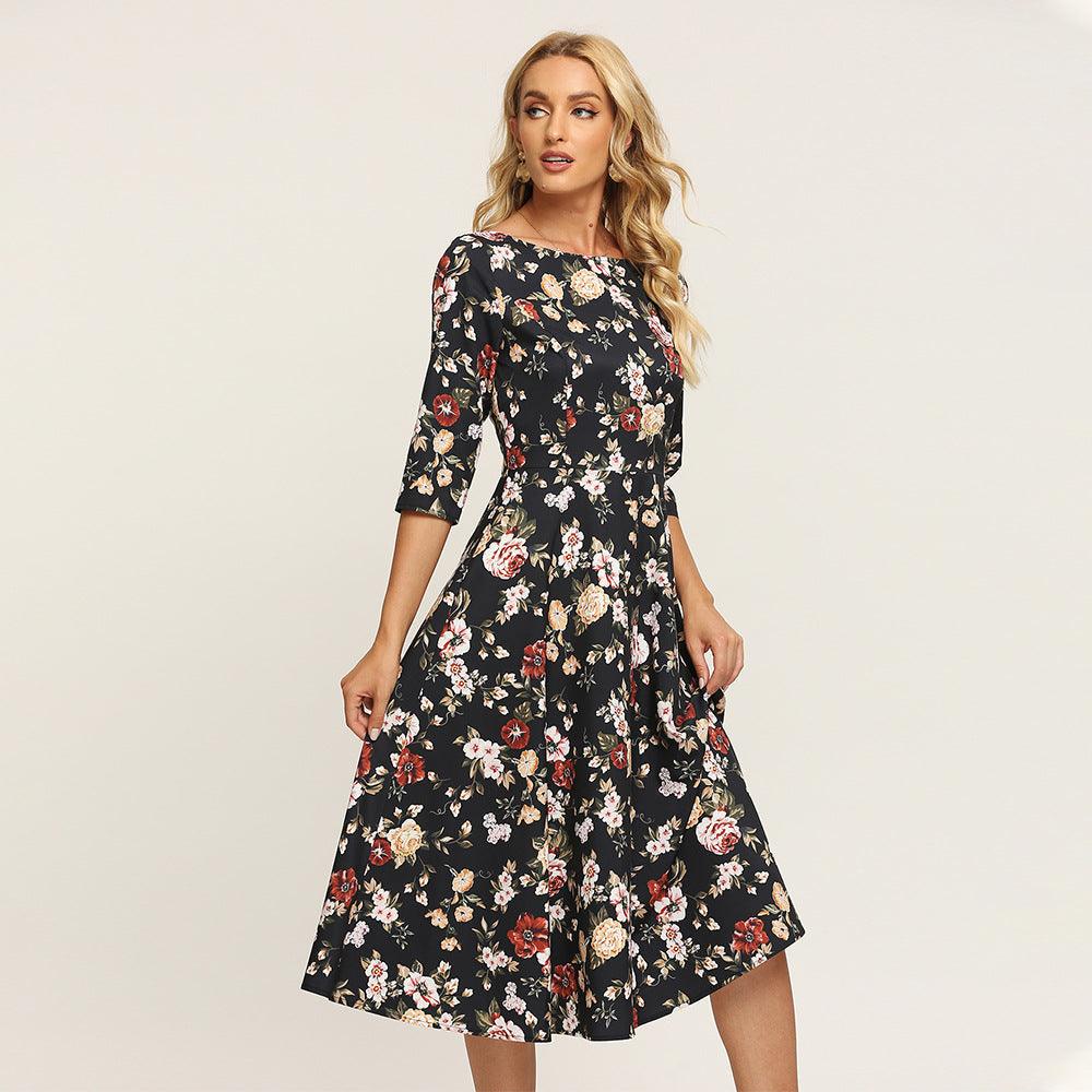Robe À Fleurs D’Automne Bohemuan – Image 4