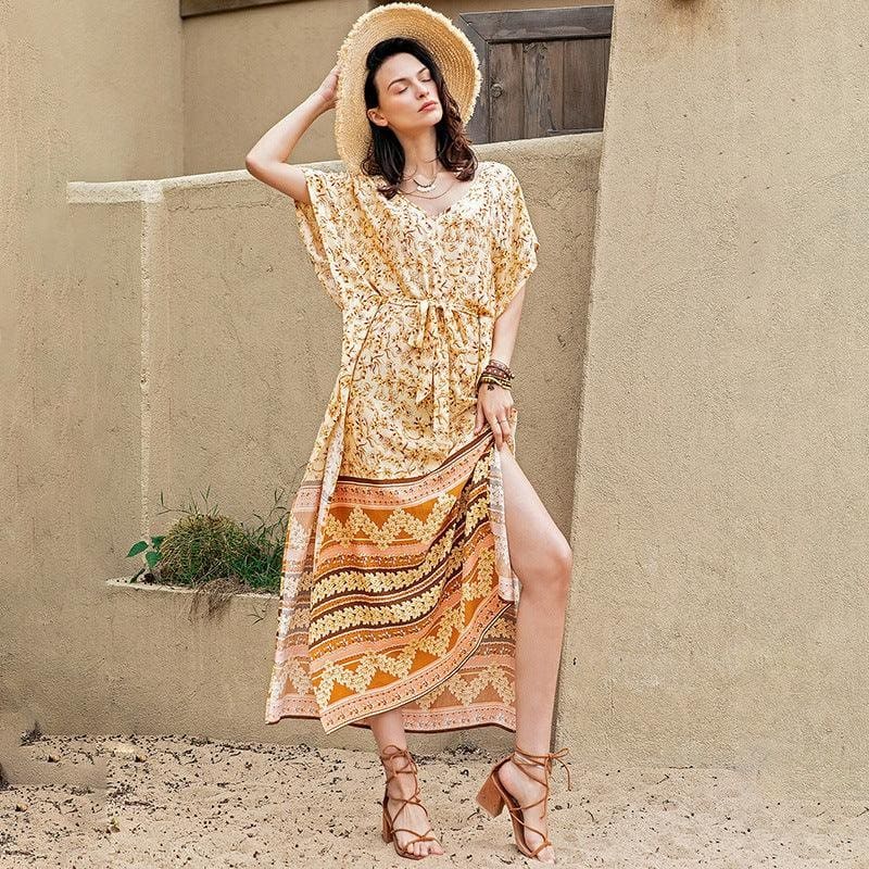 Robe De Promo Bohème Jaune