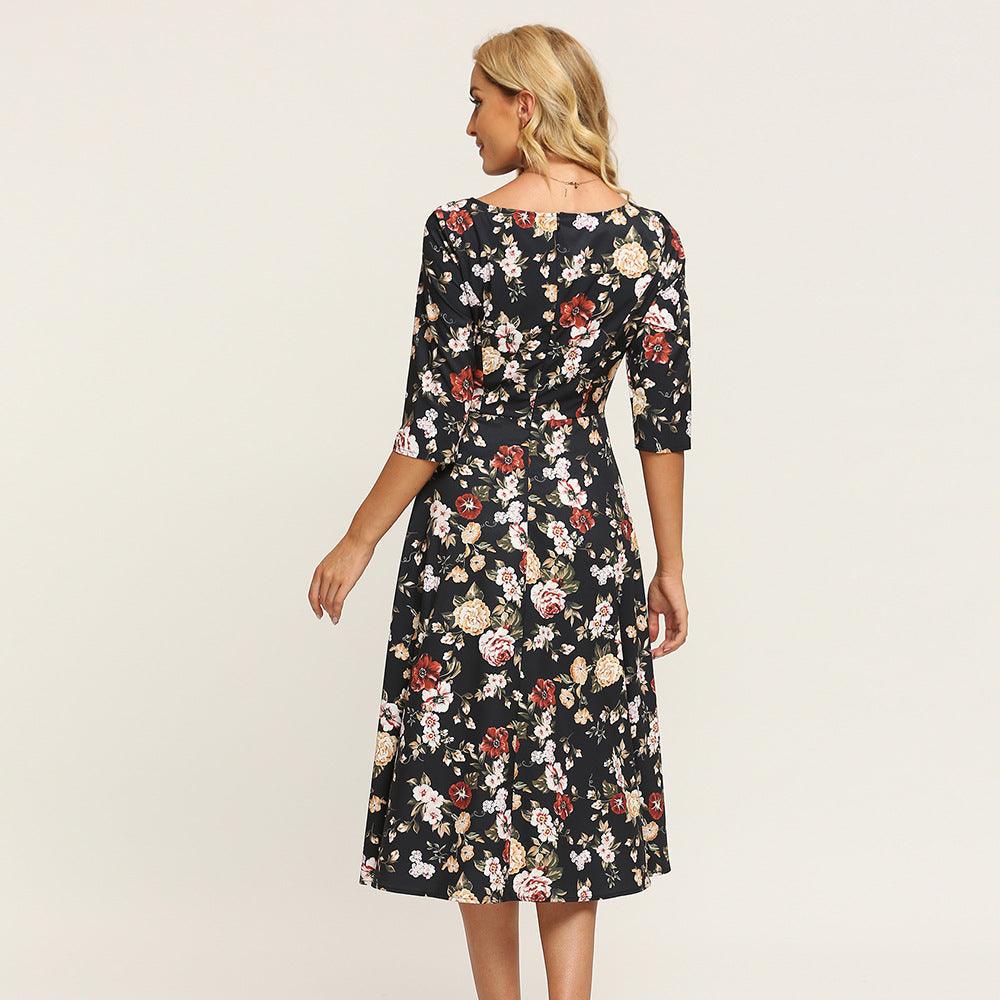 Robe À Fleurs D’Automne Bohemuan – Image 8