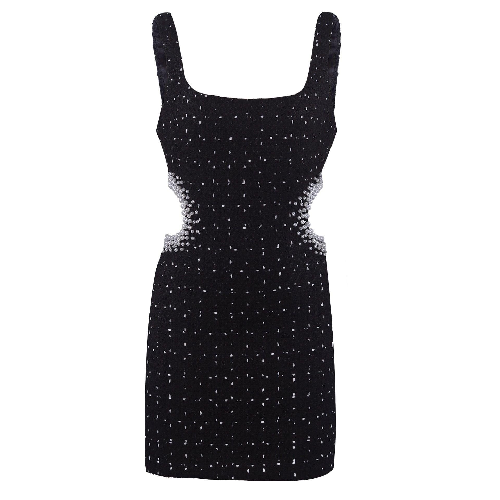 Robe Courte Formelle Noire Pour Femme – Image 2