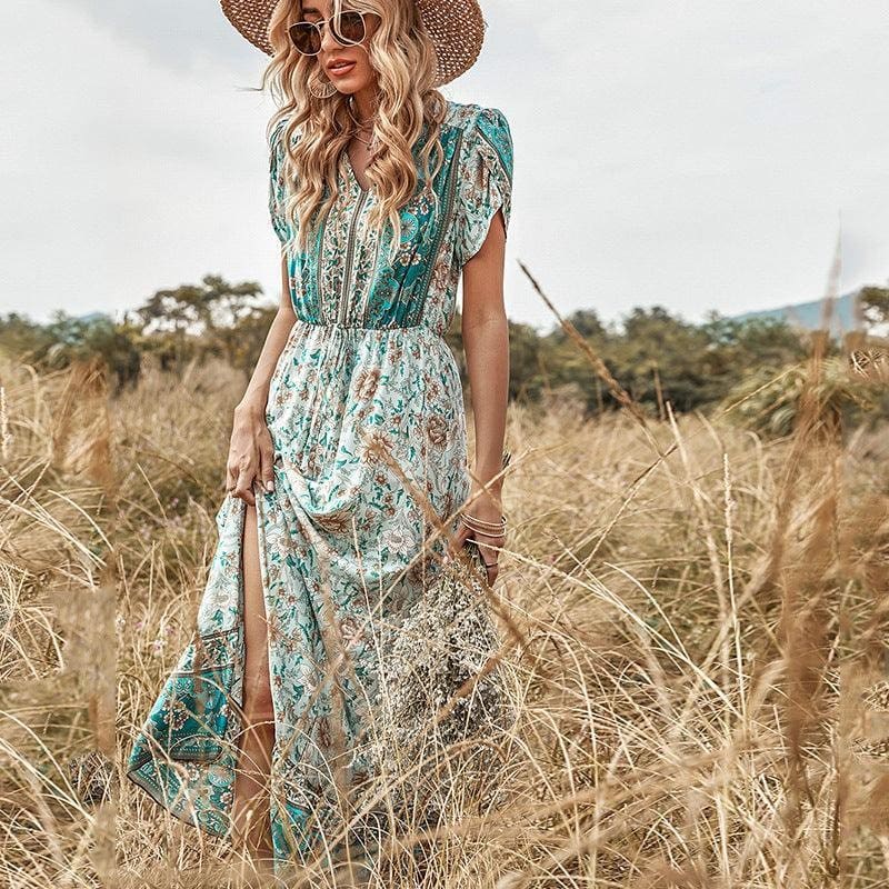 Robe Longue À Fleurs Hippie – Image 4