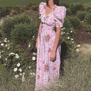 Robe Longue Rose Bohème