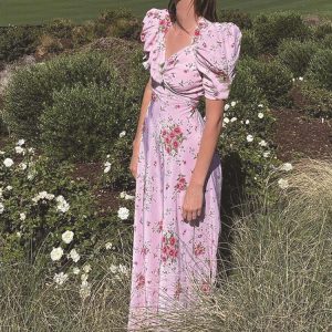 Robe Longue Rose Bohème