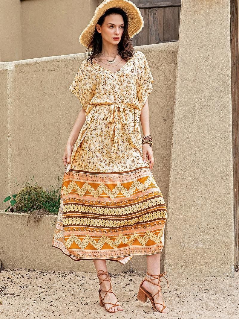 Robe De Promo Bohème Jaune – Image 6