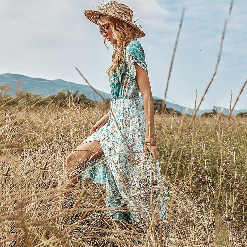 Robe Longue À Fleurs Hippie – Image 5