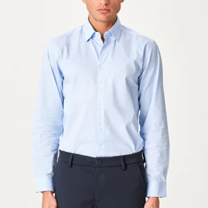 The Original Performance Chemise - Bleu clair à fines rayures