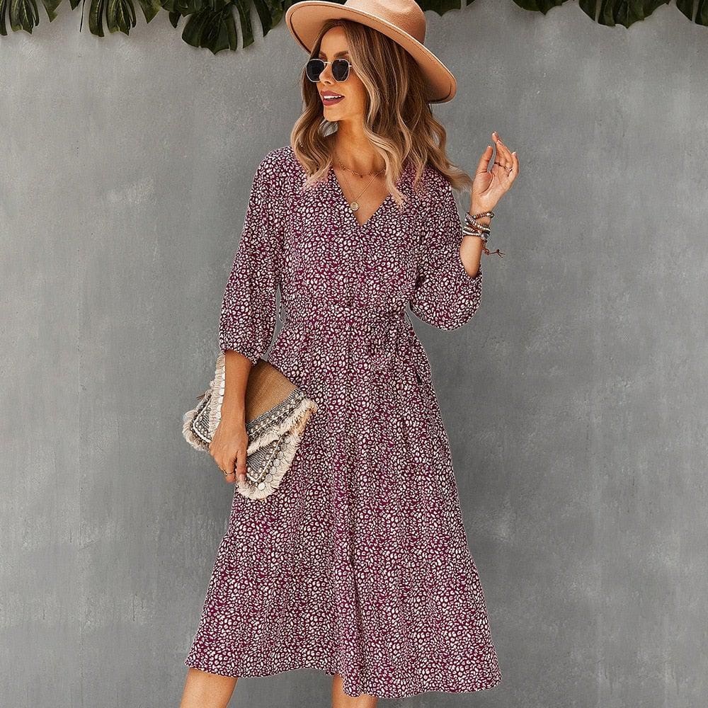 Robe Bohème Léopard Chic – Image 6