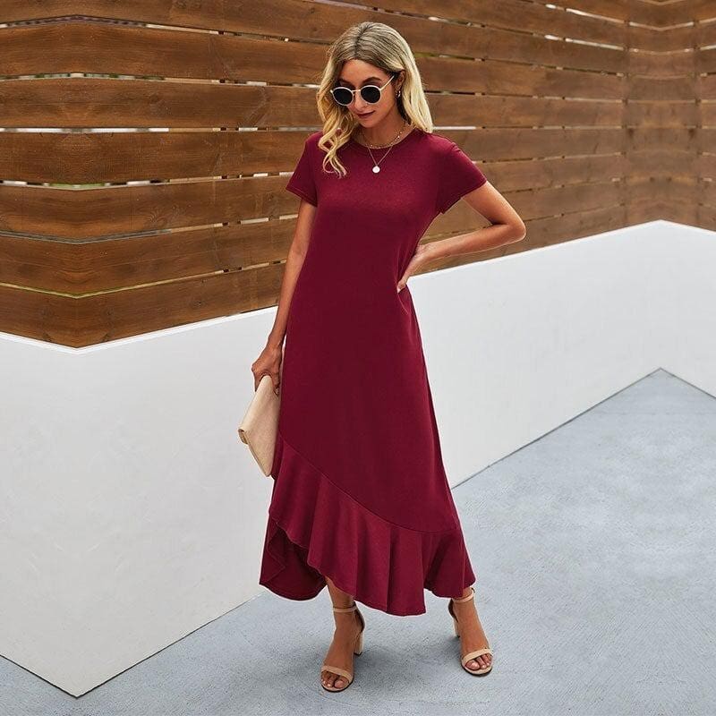 Robe Bohème Longue & Asymétrique – Image 3