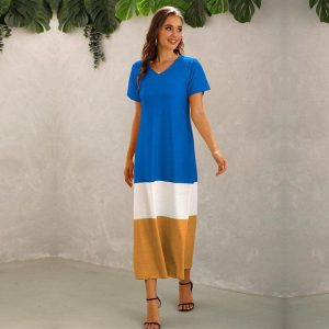 Robe Bohème Longue Rayée