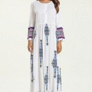 Robe Longue  Hippie Chic Blanche