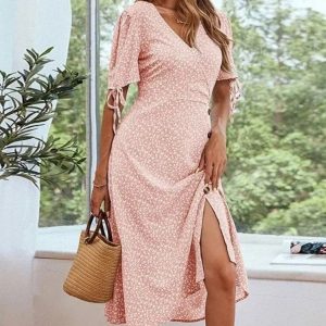Robe Chic Et Champêtre Rose