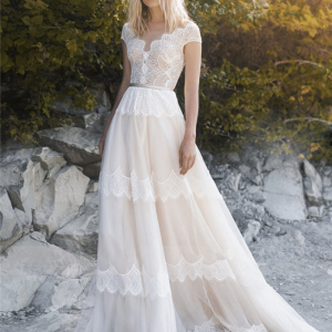 Robe princesse ivoire bohème