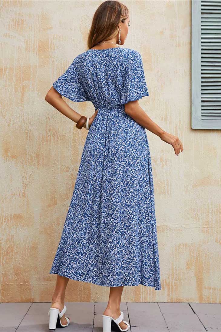 Robe Bohème Bleu Roi – Thelma – Image 3