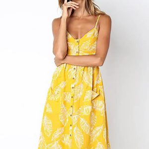 Robe Bohème Chic Jaune