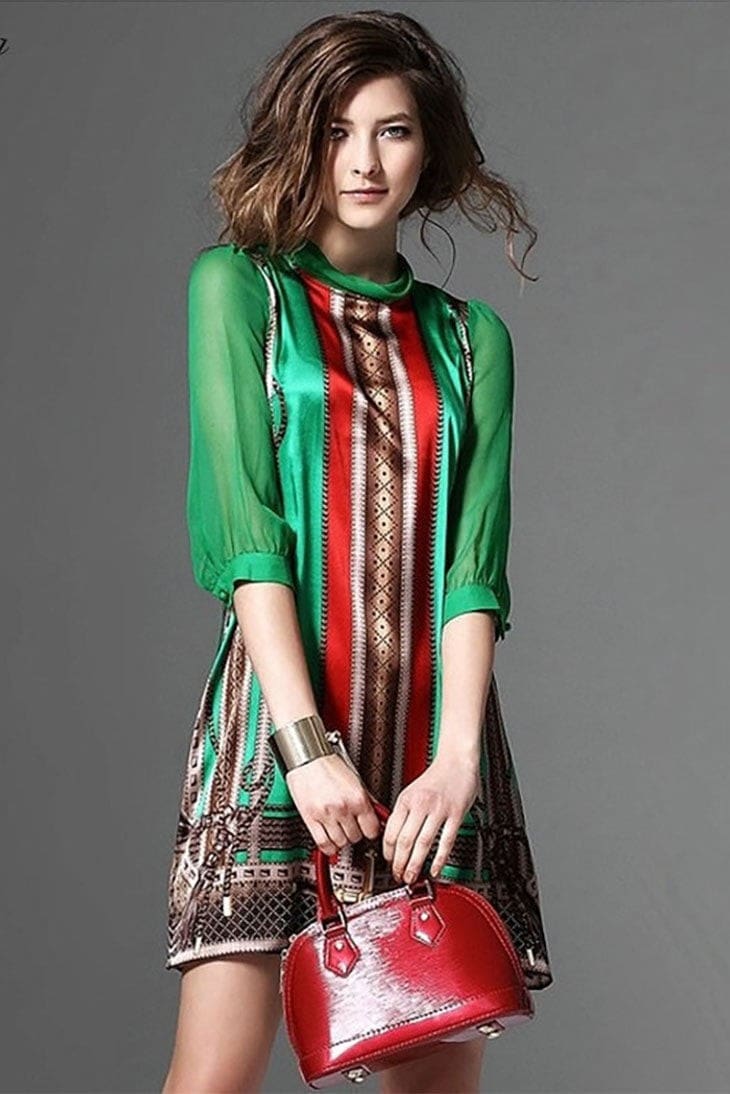 Robe Bohème Ethnique Courte – Philomène – Image 2
