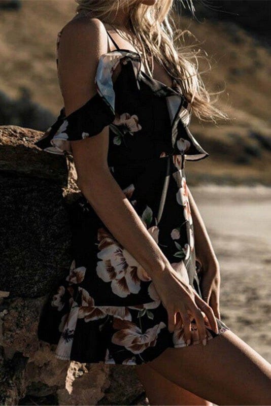 Robe Bohème Fleurie Très Courte – Esmée – Image 5