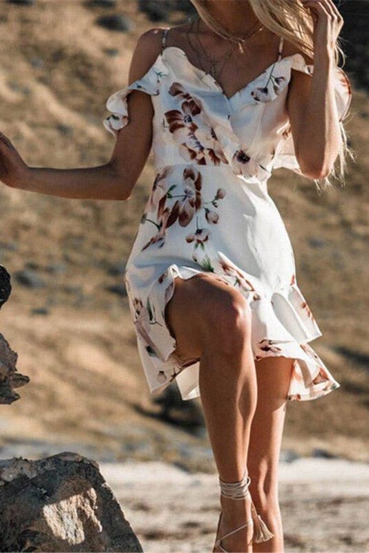 Robe Bohème Fleurie Très Courte – Esmée – Image 2