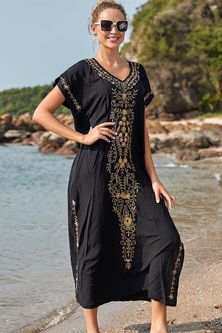 Robe Bohème Longue en Broderie – Solveig – Image 8