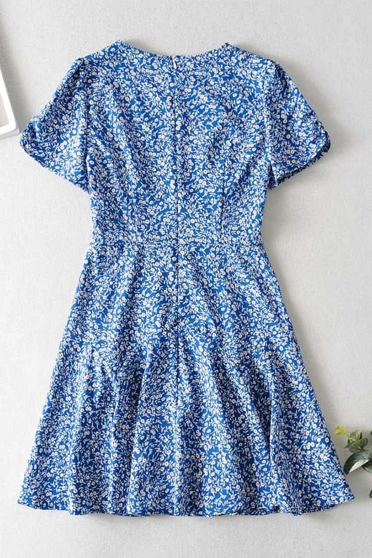 Robe Bohème Bleue Sexy – Ninon – Image 7