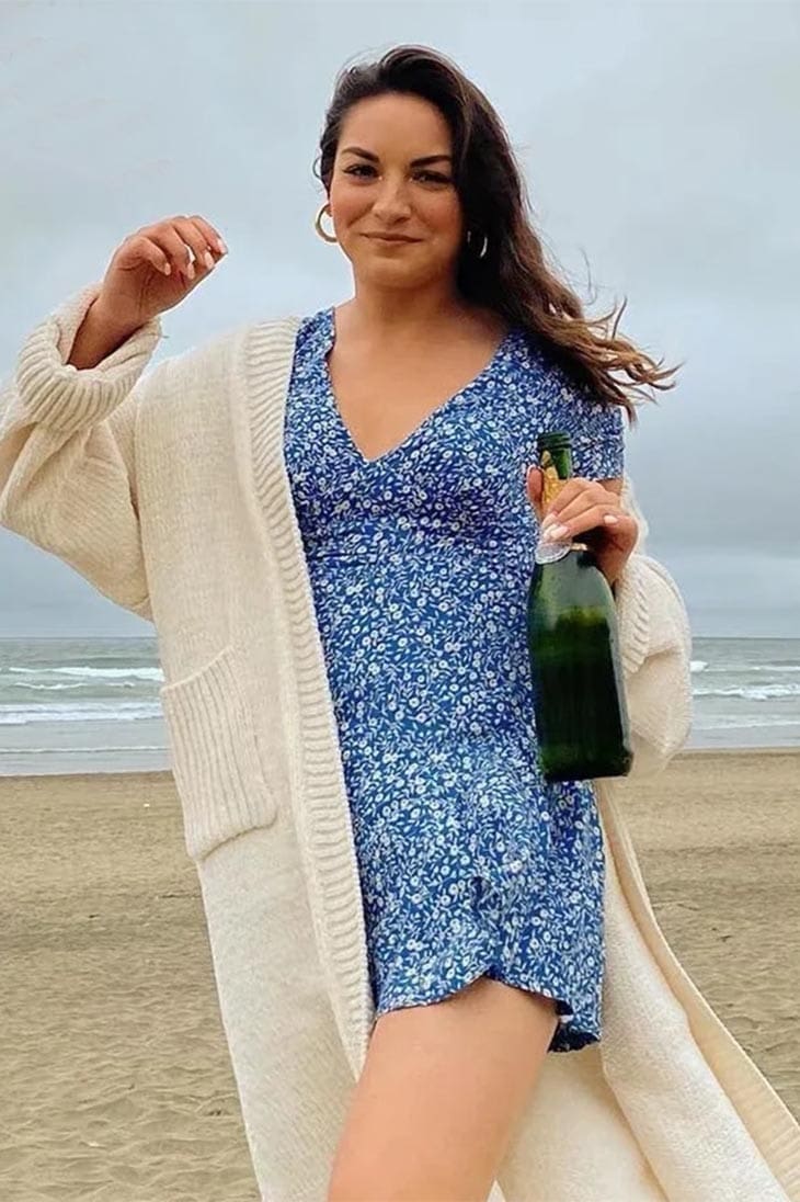 Robe Bohème Bleue Sexy – Ninon – Image 5