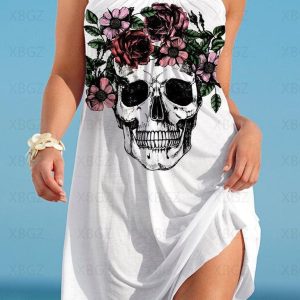 Robe Bohème Tête de Mort – Opal